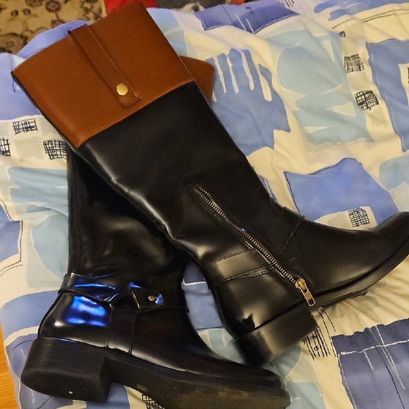Steve Madden Women's Black and Brown Winter Boots - Picture 1 of 4